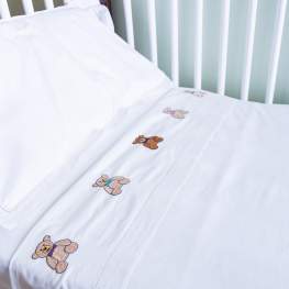 Teddy Bear Cot Sheet Set