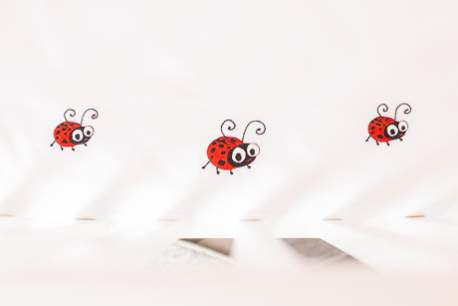 Lady Bug Cot Sheet Set