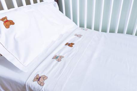 Teddy Bear Cot Sheet Set